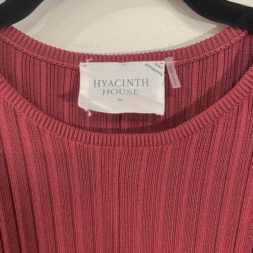 Tuckernuck Ribbed Midi Dress in Burgundy - Picture 5 of 6